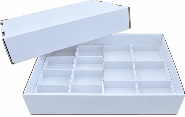 VERZE 6 Krabičky do flat boxu 8 x KK16BI (95x62x30mm) 6 x KK12BI (95x84x30mm)
