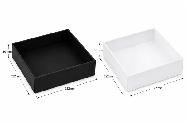 Pevná krabička KK06 BI velikost:122x122x30mm – fotka 2