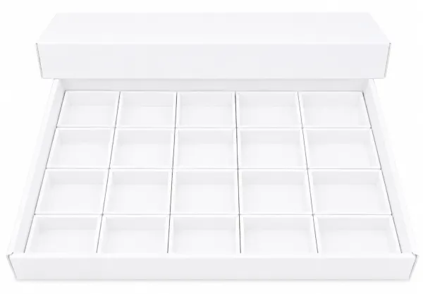 Flat box Lux s bílými krabičkami VERZE 5 BI