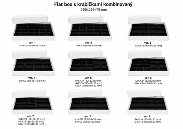 Flat box Lux s bílými krabičkami VERZE 4 BI – fotka 4