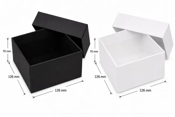 Krabička s víkem K06 BI velikost:126x126x70mm – fotka 2