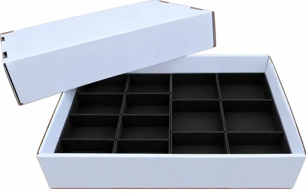VERZE 6 Krabičky do flat boxu 8 x KK16CE (95x62x30mm) 6 x KK12CE (95x84x30mm)