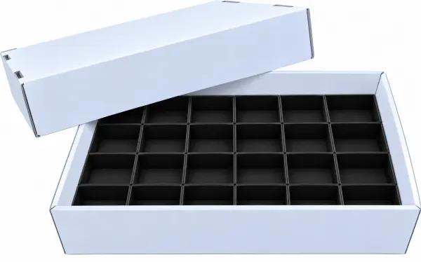 VERZE 1 Krabičky do flat boxu 24 x KK24CE (62x62x30mm)