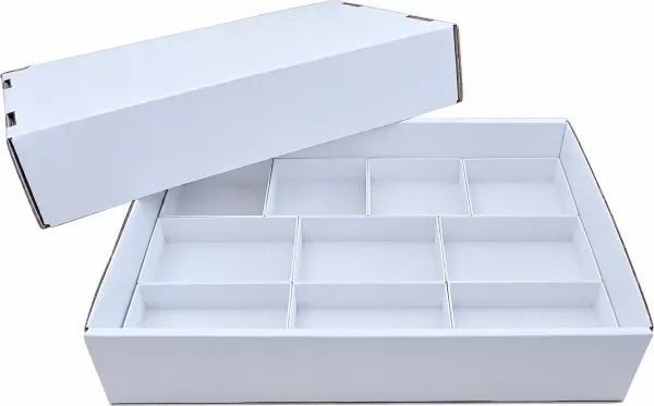VERZE 7 Krabičky do flat boxu 4 x KK12BI (95x84x30mm) 6 x KK9BI (126x84x30mm)