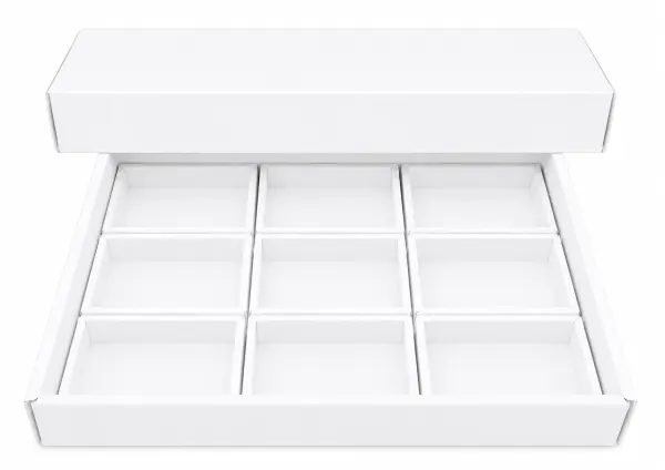 Flat box Lux s bílými krabičkami VERZE 4 BI