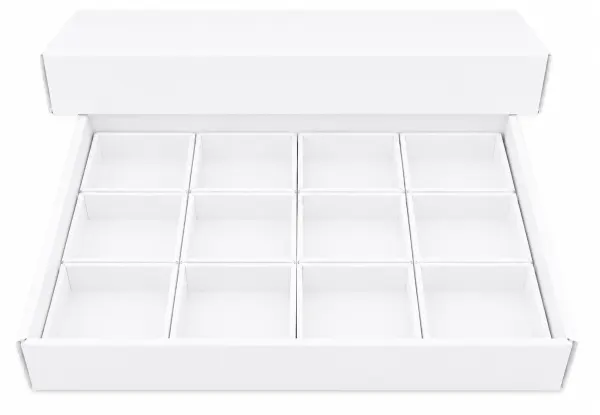 VERZE 3 Krabičky do flat boxu 12 x KK12BI (95x84x30mm)